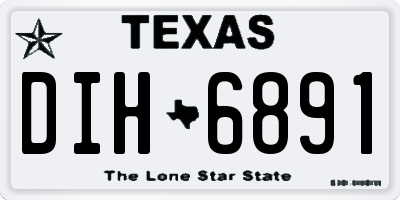 TX license plate DIH6891