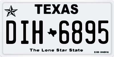 TX license plate DIH6895