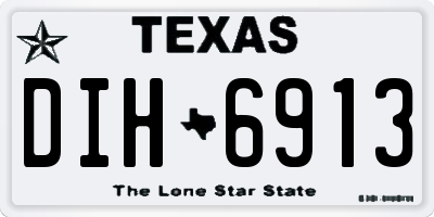 TX license plate DIH6913