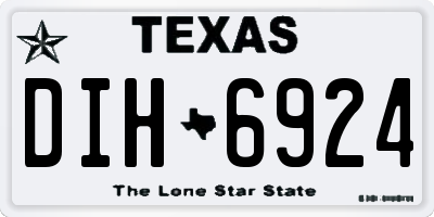 TX license plate DIH6924