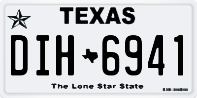 TX license plate DIH6941