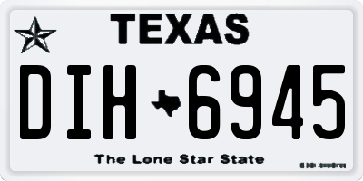 TX license plate DIH6945