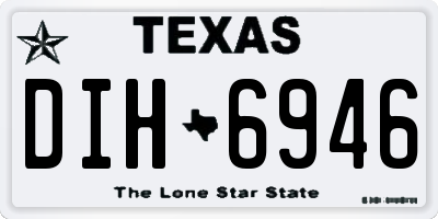 TX license plate DIH6946