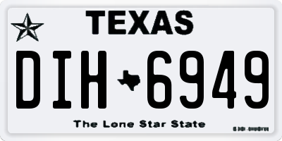 TX license plate DIH6949