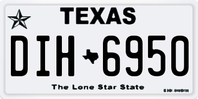 TX license plate DIH6950