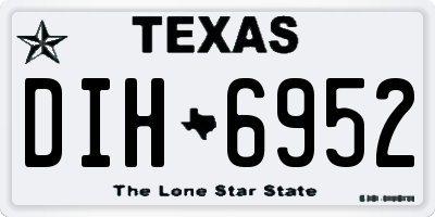 TX license plate DIH6952