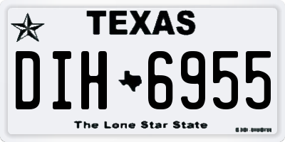 TX license plate DIH6955