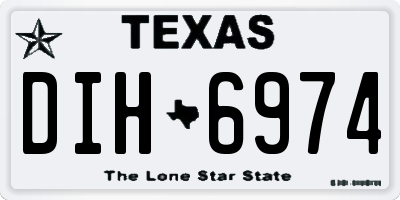 TX license plate DIH6974