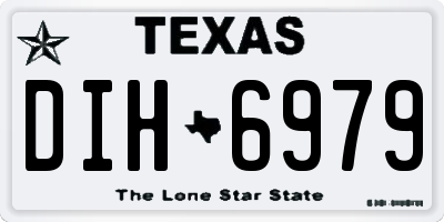TX license plate DIH6979