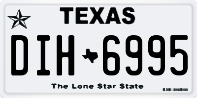 TX license plate DIH6995