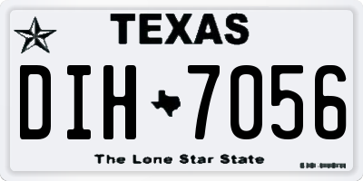 TX license plate DIH7056