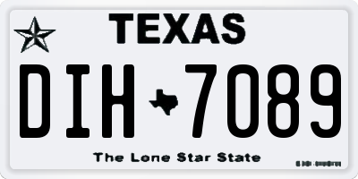 TX license plate DIH7089