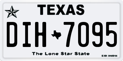 TX license plate DIH7095