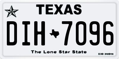 TX license plate DIH7096