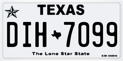 TX license plate DIH7099