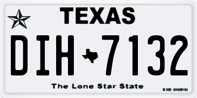 TX license plate DIH7132