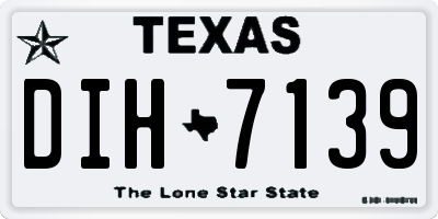 TX license plate DIH7139