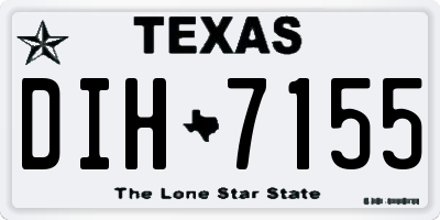 TX license plate DIH7155