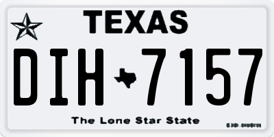 TX license plate DIH7157
