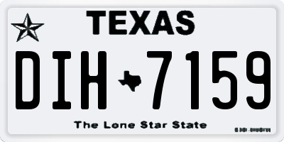 TX license plate DIH7159