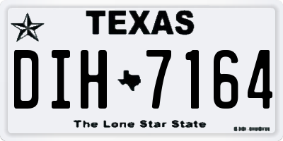 TX license plate DIH7164