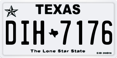 TX license plate DIH7176