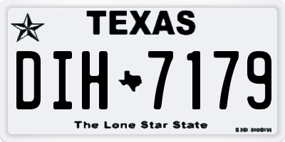 TX license plate DIH7179