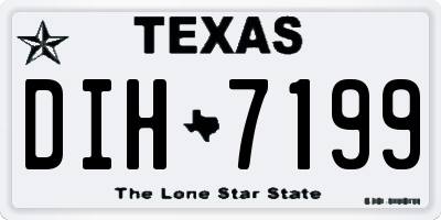 TX license plate DIH7199