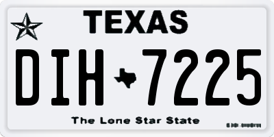 TX license plate DIH7225