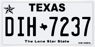 TX license plate DIH7237