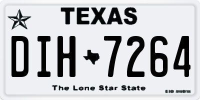 TX license plate DIH7264
