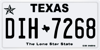 TX license plate DIH7268