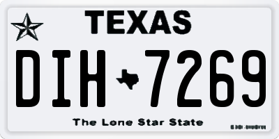 TX license plate DIH7269