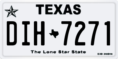 TX license plate DIH7271