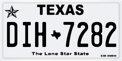 TX license plate DIH7282