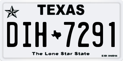 TX license plate DIH7291