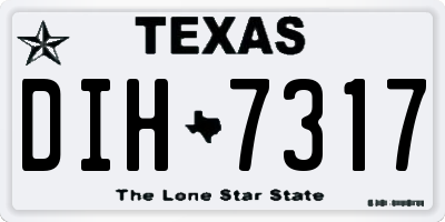 TX license plate DIH7317