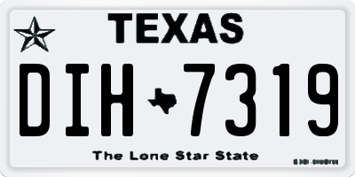 TX license plate DIH7319