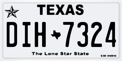 TX license plate DIH7324