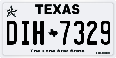 TX license plate DIH7329