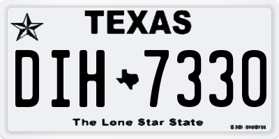 TX license plate DIH7330