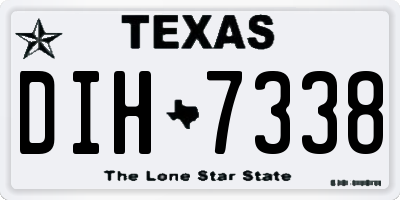TX license plate DIH7338