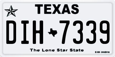 TX license plate DIH7339