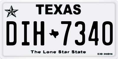 TX license plate DIH7340