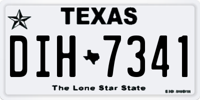 TX license plate DIH7341