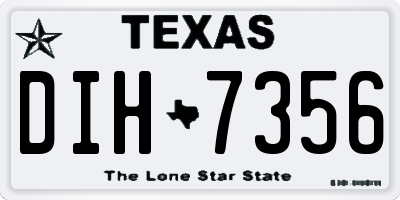 TX license plate DIH7356