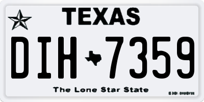 TX license plate DIH7359