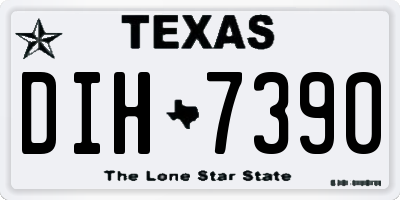TX license plate DIH7390