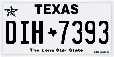 TX license plate DIH7393