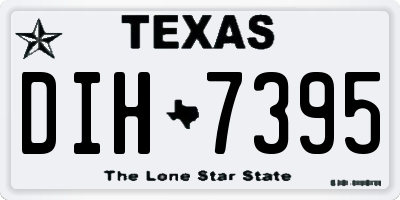 TX license plate DIH7395